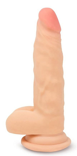 Телесный реалистичный фаллоимитатор из киберкожи Пикантные штучки DPWO2082 (18 см)