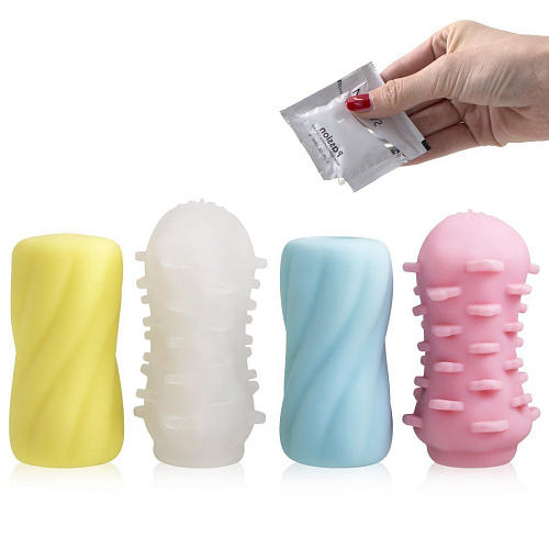 Набор из 4 разноцветных мастурбаторов Svakom Zemalia Marshmallow ZEMALIA-SET