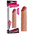 Насадка-фаллоимитатор телесного цвета Lovetoy Super-Realistic Penis LV1052F (19,5 см)
