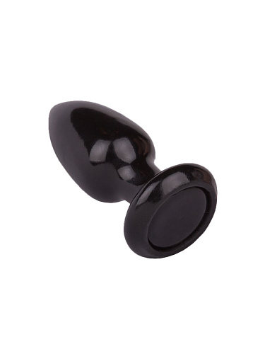 Чёрная анальная пробка LOVETOY (А-Полимер) MAGNUM 5 420500 (8,5 см)