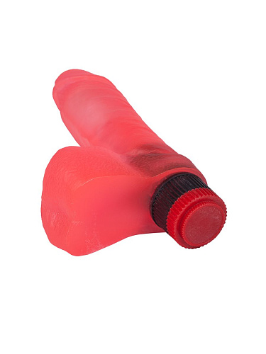 Розовый вибромассажёр в форме фаллоса LOVETOY (А-Полимер) 221400 (16 см)