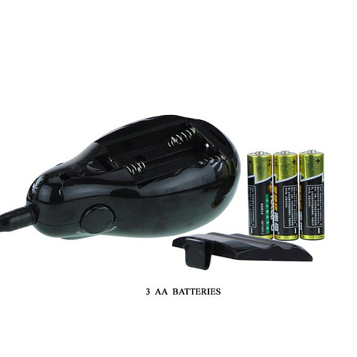 Чёрный расширяющийся вибратор Baile Bigger Joy BW-008078DAQ (15,5 см)