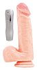 Реалистичный вибратор телесногоо цвета с пультом ToyFa RealStick #101 961001 (19 см)