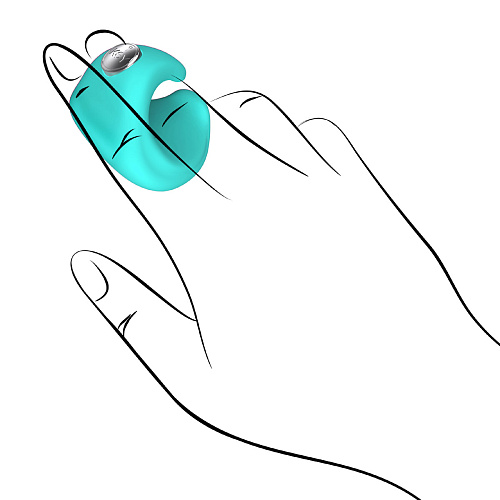 Бирюзовый вибро-перстень Jopen PYXIS JO-8025-05-3