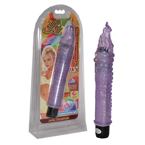 Фиолетовый гелевый вибратор в форме крокодильчика Tonga 110821 (19 см)