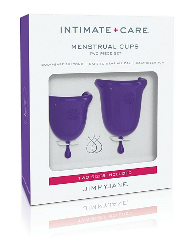 Набор из 2 менструальных чаш JimmyJane Intimate Care Menstrual Cups JJ1060 (размер S + L)