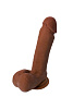 Коричневый фаллоимитатор-мулат ToyFa RealStick Elite Mulatto 982102 (21 см)