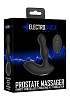 Чёрный массажёр простаты с электростимуляцией и пультом ДУ Shots Media BV Prostate massager ELC019BLK
