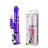 Фиолетовый вибратор с ротацией бусин Baile Traver Partner BW-020236R-0603 (26 см)