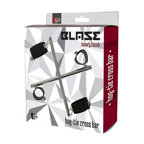 Крестоообразная распорка с манжетами для рук и ног HOG TIE CROSS BAR Dream Toys 21537