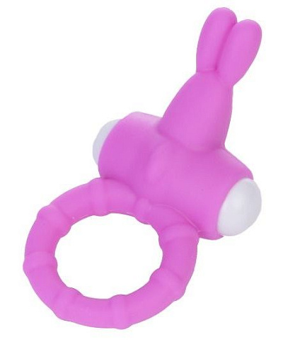 Розовое виброкольцо для пениса Lovetoy Power Rabbit Clit Cockring LV1423-pink