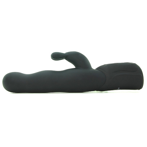 Чёрный хай-тек вибромассажер Doc Johnson iVibe Select iRabbit 6027-02-BX (26 см)