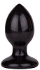 Чёрный анальный плаг LOVETOY (А-Полимер) Glide M 420703 (10,3 см)