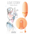 Оранжевое виброяйцо с пультом ДУ Lola toys Mata Hari 1800-01Lola
