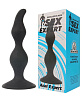Чёрная анальная втулка со скошенным кончиком Bior toys SEM-55043 (11 см)