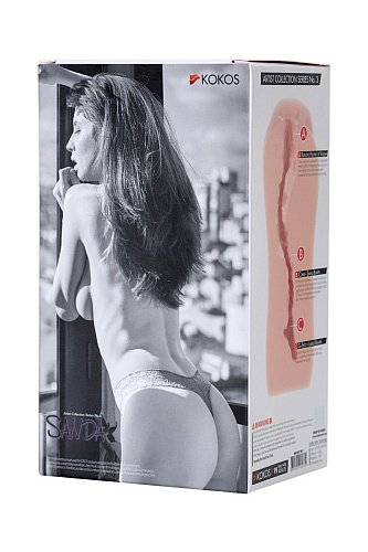 Мастурбатор-вагина телесного цвета без вибрации KOKOS Sandra M04-001-007