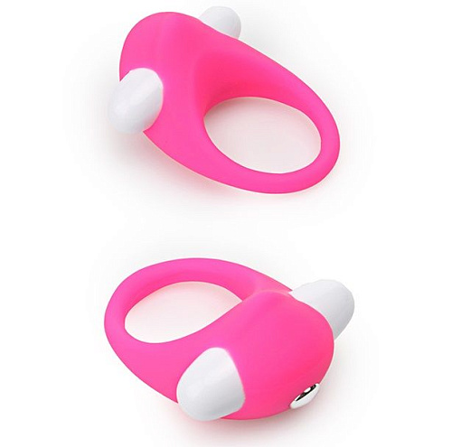 Розовое эрекционное кольцо Dream Toys LIT-UP SILICONE STIMU RING 6 21236