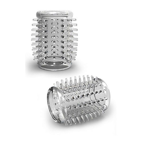 Прозрачная насадка с шипами Blush Novelties STAY HARD COCK SLEEVE 01 CLEAR BL-00102
