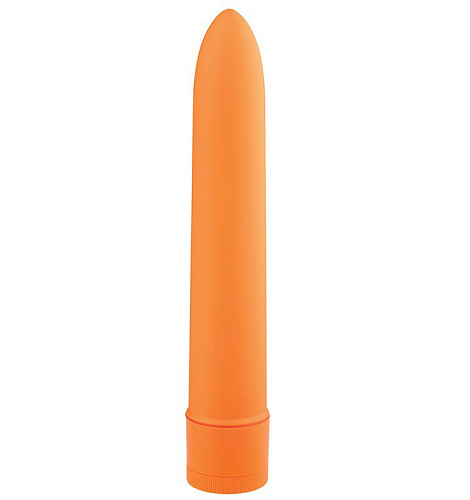 Оранжевый классический вибромассажёр Dream Toys BASICX MULTISPEED VIBRATOR ORANGE 7INCH 20655 (18 см)