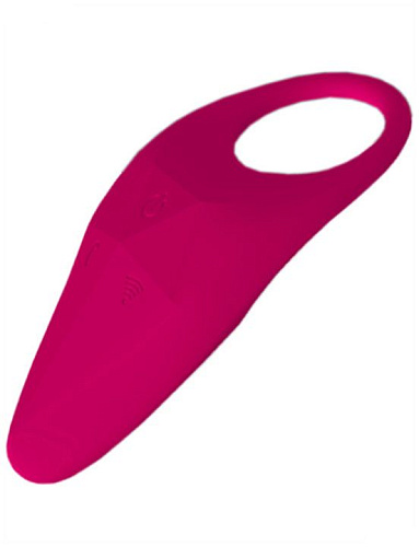 Малиновое эрекционное виброкольцо Iyiqu IYQ-YKF-01