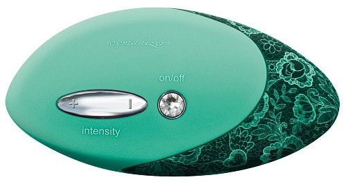 Зелёный вакуумный стимулятор клитора с двумя сменными насадками Womanizer W500 Pro 0584320