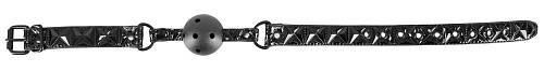 Чёрный кляп-шар с отверстиями Orion Ball Gag 2491990 1001