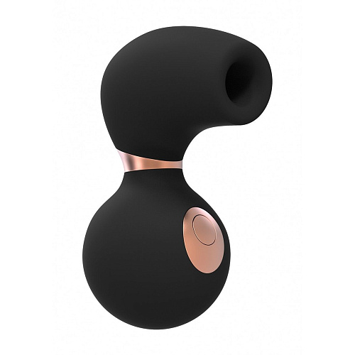 Чёрный клиторальный вакуум-волновой массажёр Irresistible Invincible IRR003BLK