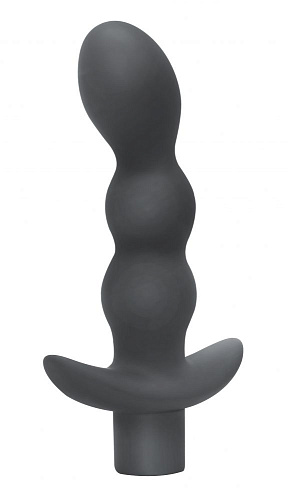 Серый анальный вибромассажёр Lola toys Naughty 8012-02Lola (14,5 см)