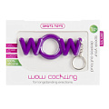 Фиолетовое эрекционное кольцо-брелок Shots Media BV WOW Cockring SHT056PUR
