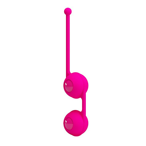 Ярко-розовые вагинальные шарики Baile Kegel Tighten Up III BI-014493