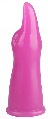 Розовая анальная втулка в виде головы уточки Сумерки богов 1015-27 BX DD (19,5 см)