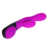 Вибратор лилового цвета с язычком для стимуляции клитора Baile Pretty Love BI-014262 (21 см)