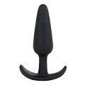 Чёрная анальная пробка для ношения Doc Johnson Mood Naughty 3.5 Silicone 1470-03-BX (8,9 см)