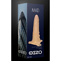 Полый поясной фаллоимитатор телесного цвета EGZO MAD FH017