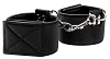 Чёрные двусторонние оковы на ноги Reversible Ankle Cuffs Shots Media BV OU190BLK