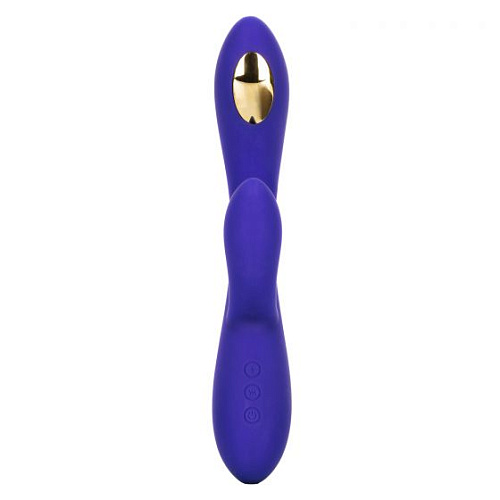 Фиолетовый вибратор с функцией электростимуляции California Exotic Novelties Intimate E-Stimulator Dual Wand SE-0630-50-3 (21,5 см)