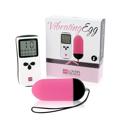 Розовое виброяйцо LoversPremium Vibrating Egg Pink E22011 (8 см)