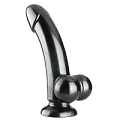 Чёрный гладкий фаллоимитатор Dream Toys TOYS SMOOTH SLEEK METALLIC DILDO 21425 (14 см)