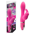 Вибратор розового цвета с клиторальным стимулятором-зайкой NMC FPBG117A00-027 (17,8 см)