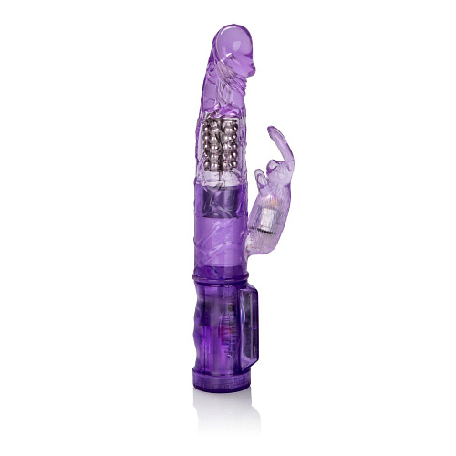 Фиолетовый вибромассажёр California Exotic Novelties Petite Jack Rabbit SE-0610-40-2 (24 см)