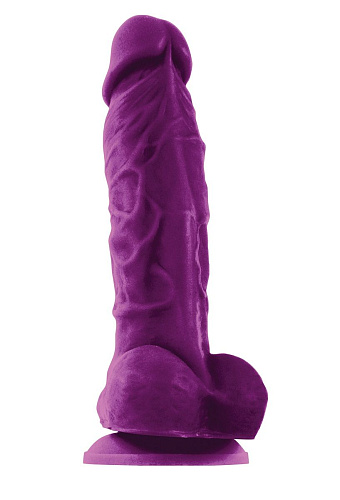 Фиолетовый фаллоимитатор на присоске NS Novelties ColourSoft 5 Soft Dildo NSN-0410-25 (17,8 см)
