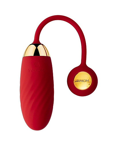 Красное интерактивное виброяйцо Svakom Ella Neo SCB-02D