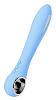 Голубой силиконовый вибратор с электростимуляцией ToyFa GALVANI VIBE 796002 (21 см)