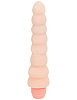 Телесный гнущийся вибратор ребристой формы Eroticon 30334 (18,2 см)