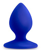 Синяя анальная пробка Blush Novelties RUMP RIMMER MINI BL-81202 (5 см)