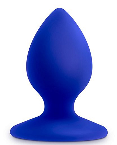Синяя анальная пробка Blush Novelties RUMP RIMMER MINI BL-81202 (5 см)
