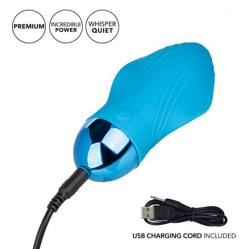 Голубой мини-вибратор California Exotic Novelties Tremble Kiss SE-4401-15-3 (12 см)