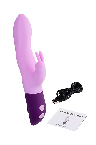 Сиреневый вибратор-кролик Love to Love Hello Rabbit 6032237 (24,5 см)