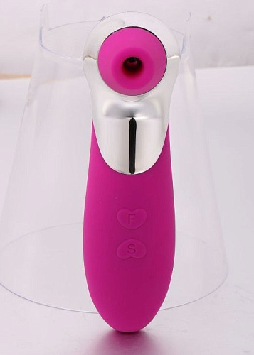 Лиловый вибростимулятор с функцией вакуумной стимуляции Cuddly Bird PRO-X5 PRO-X5PL