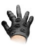 Чёрная стимулирующая перчатка Shots Media BV Stimulation Glove FST011BLK